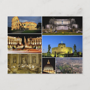 Postcard Rome Monumenten, Italy Briefkaart