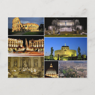 Postcard Rome Monumenten, Italy Briefkaart
