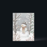 Postcard - Snowman Feestdagenkaart<br><div class="desc">Postcard - Snowman</div>