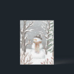 Postcard - Snowman Feestdagenkaart<br><div class="desc">Postcard - Snowman</div>