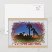 Postcard Sunset in Carlsbad, Californië Briefkaart (Voorkant / Achterkant)