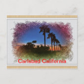 Postcard Sunset in Carlsbad, Californië Briefkaart (Voorkant)