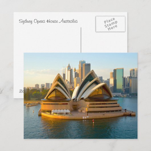 Postcard | Sydney Opera House Australia Briefkaart (Voorkant / Achterkant)