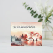 Postcard "Thank you for always being there for me" Briefkaart (Staand voorkant)