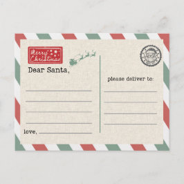 Postcard to Santa Claus Briefkaart