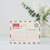 Postcard to Santa Claus Briefkaart (Staand voorkant)