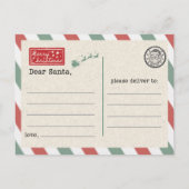 Postcard to Santa Claus Briefkaart (Achterkant)