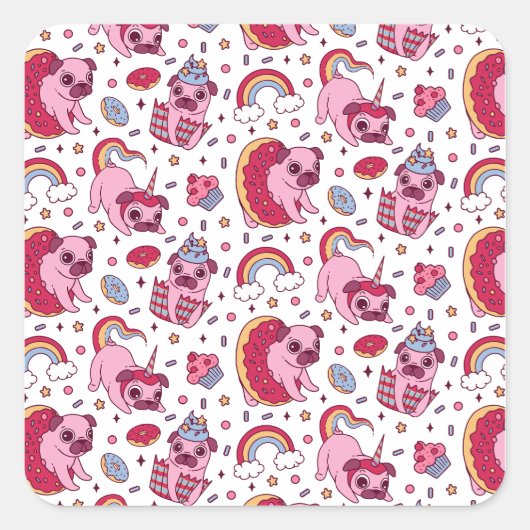 Postcard Vierkante Sticker (Voorkant)