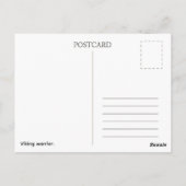 Postcard. Viking warrior Briefkaart (Achterkant)