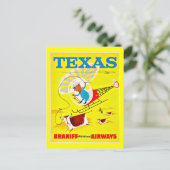 Postcard-Vintage Dallas Artwork-17 Briefkaart (Staand voorkant)