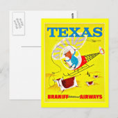 Postcard-Vintage Dallas Artwork-17 Briefkaart (Voorkant / Achterkant)
