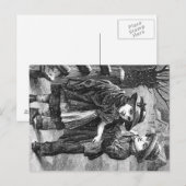 Postcard - Vintage Winter Scene Briefkaart (Voorkant / Achterkant)