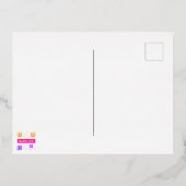 POSTCARD w ENVELOPE studio miiri Folie Feestdagen Briefkaart (Achterkant)