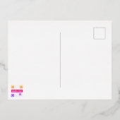 POSTCARD w ENVELOPE studio miiri Folie Feestdagen Briefkaart (Achterkant)