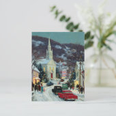 *POSTCARD w/MESSAGE Painted Nostalgic Christmas  Briefkaart (Staand voorkant)