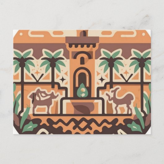 postcard which shows of 'GHARDAIA' in Algerie Briefkaart (Voorkant)