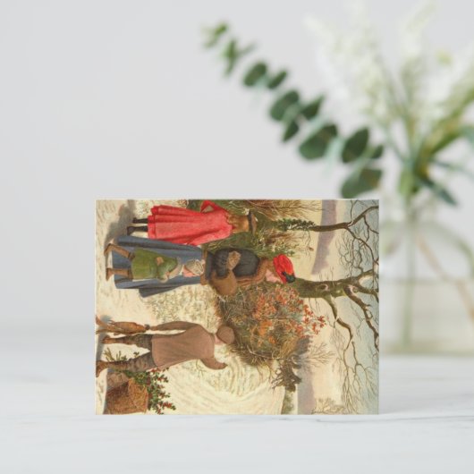 Postcard - Winter Scene Briefkaart (Staand voorkant)