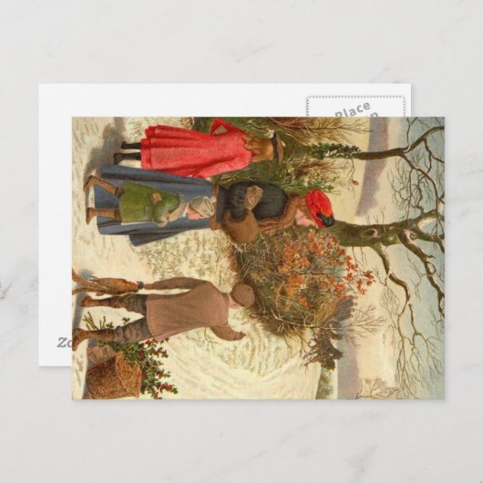 Postcard - Winter Scene Briefkaart (Voorkant / Achterkant)