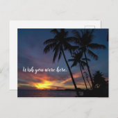 Postcard - Wish You Were Here Feestdagenkaart (Voorkant / Achterkant)