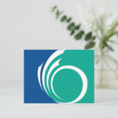 Postcard with Flag of Ottawa, Canada Briefkaart (Staand voorkant)