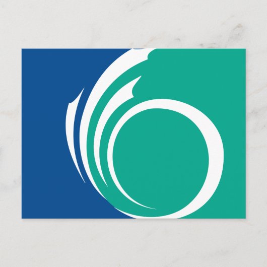 Postcard with Flag of Ottawa, Canada Briefkaart (Voorkant)