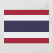 Postcard with Flag of Thailand Briefkaart (Voorkant)