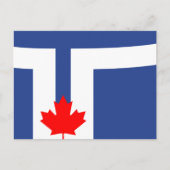 Postcard with Flag of Toronto, Canada Briefkaart (Voorkant)