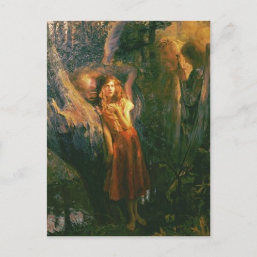 Postcard With Gaston Bussiere Painting Briefkaart (Voorkant)