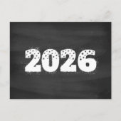 Postcard with text of 2026 on chalkboard. New year Feestdagenkaart (Voorkant)