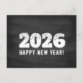 Postcard with text of 2026 on chalkboard. New year Feestdagenkaart (Voorkant)