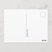 Postcard woman on sand briefkaart (Achterkant)