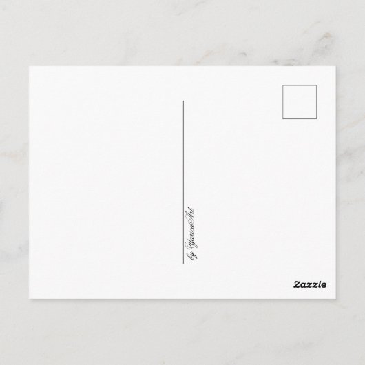 Postcard woman on sand briefkaart (Achterkant)