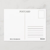 Postcard. Woodpecker Briefkaart (Achterkant)