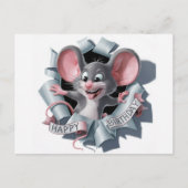 Postcards Happy Birthday Souris Briefkaart (Voorkant)