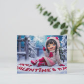 Postcards happy valentine's day 10 briefkaart (Staand voorkant)