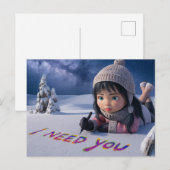 Postcards I Need You 05 Briefkaart (Voorkant / Achterkant)
