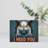 Postcards I Need You Briefkaart (Staand voorkant)