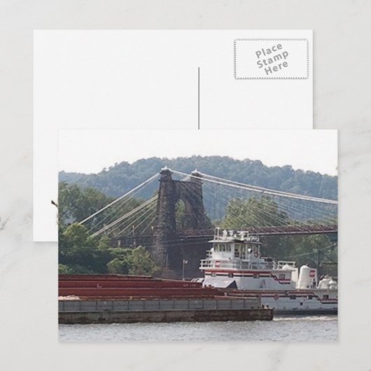 Postcards postcard Wheeling, West Virginia WV Briefkaart (Voorkant / Achterkant)