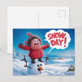 Postcards Snow Day 03 Briefkaart (Voorkant / Achterkant)