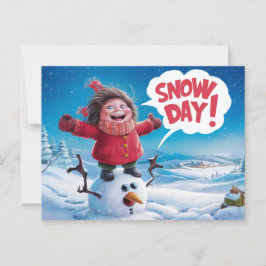 Postcards Snow Day 03 Briefkaart