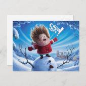 Postcards Snow Day 04 Briefkaart (Voorkant / Achterkant)