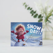 Postcards Snow Day 05 Briefkaart (Staand voorkant)