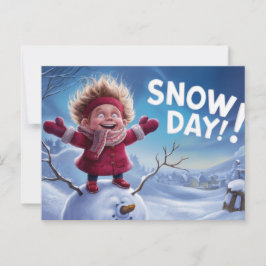 Postcards Snow Day 05 Briefkaart