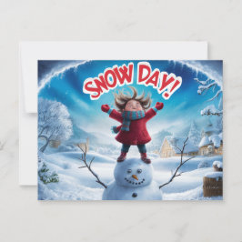 Postcards Snow Day 06 Briefkaart