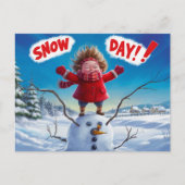 Postcards Snow Day 07 Briefkaart (Voorkant)