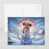 Postcards Snow Day 08 Briefkaart (Voorkant / Achterkant)