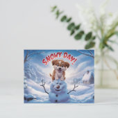 Postcards Snow Day 08 Briefkaart (Staand voorkant)