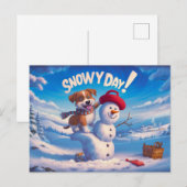 Postcards Snow Day 09 Briefkaart (Voorkant / Achterkant)