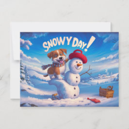 Postcards Snow Day 09 Briefkaart