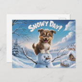 Postcards Snow Day 10 Briefkaart (Voorkant / Achterkant)